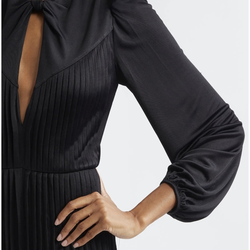 FARM Rio Black Ribbed Jumpsuit - Picture 4 of 9